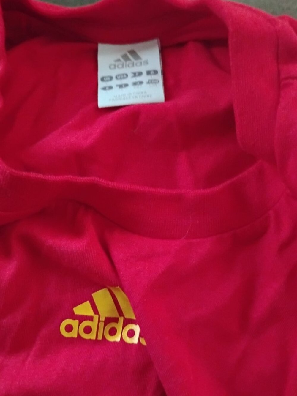 SPAIN NATIONAL TEAM 2005 2006 FOOTBALL SOCCER Short Sleeve SHIRT ADIDAS JERSEY